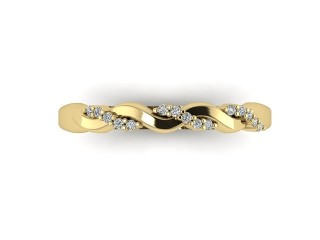 All Diamond Wedding Ring 0.15cts. in 18ct. Yellow Gold - 3