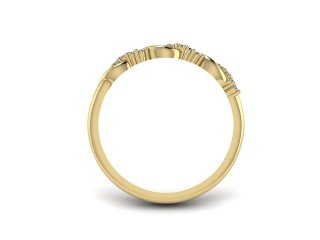 All Diamond Wedding Ring 0.15cts. in 18ct. Yellow Gold - 9