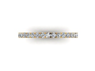 All Diamond Wedding Ring 0.36cts. in 18ct. Yellow Gold - 3