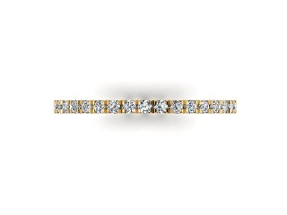 All Diamond Wedding Ring 0.45cts. in 18ct. Yellow Gold - 3