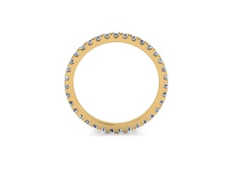 All Diamond Wedding Ring 0.45cts. in 18ct. Yellow Gold - 9