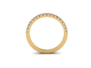 All Diamond Wedding Ring 0.22cts. in 18ct. Yellow Gold - 9