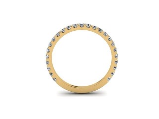 All Diamond Wedding Ring 0.55cts. in 18ct. Yellow Gold - 9