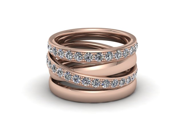 Rose Gold Statement Wedding Rings. Wow!
