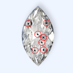 MARQUISE - Cut diamond F SI1