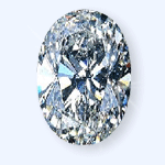OVAL - Cut diamond D VVS1