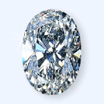 OVAL - Cut diamond E IF
