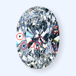 OVAL - Cut diamond F SI1