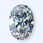 OVAL - Cut diamond G IF