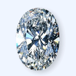 OVAL - Cut diamond H IF