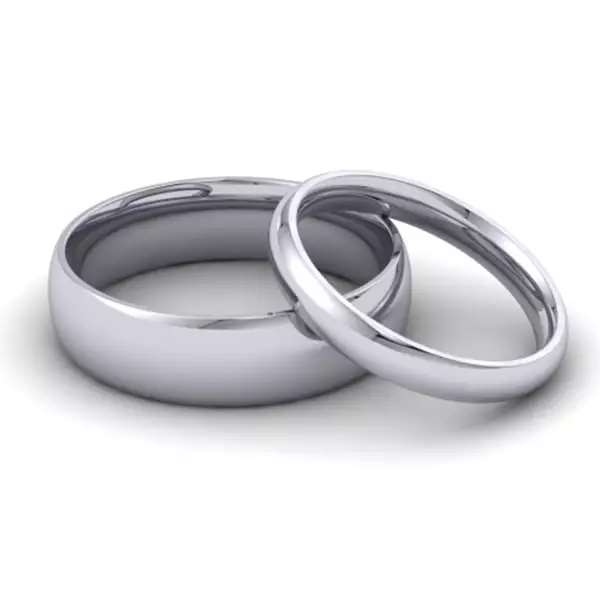 Plain Polished Wedding Rings